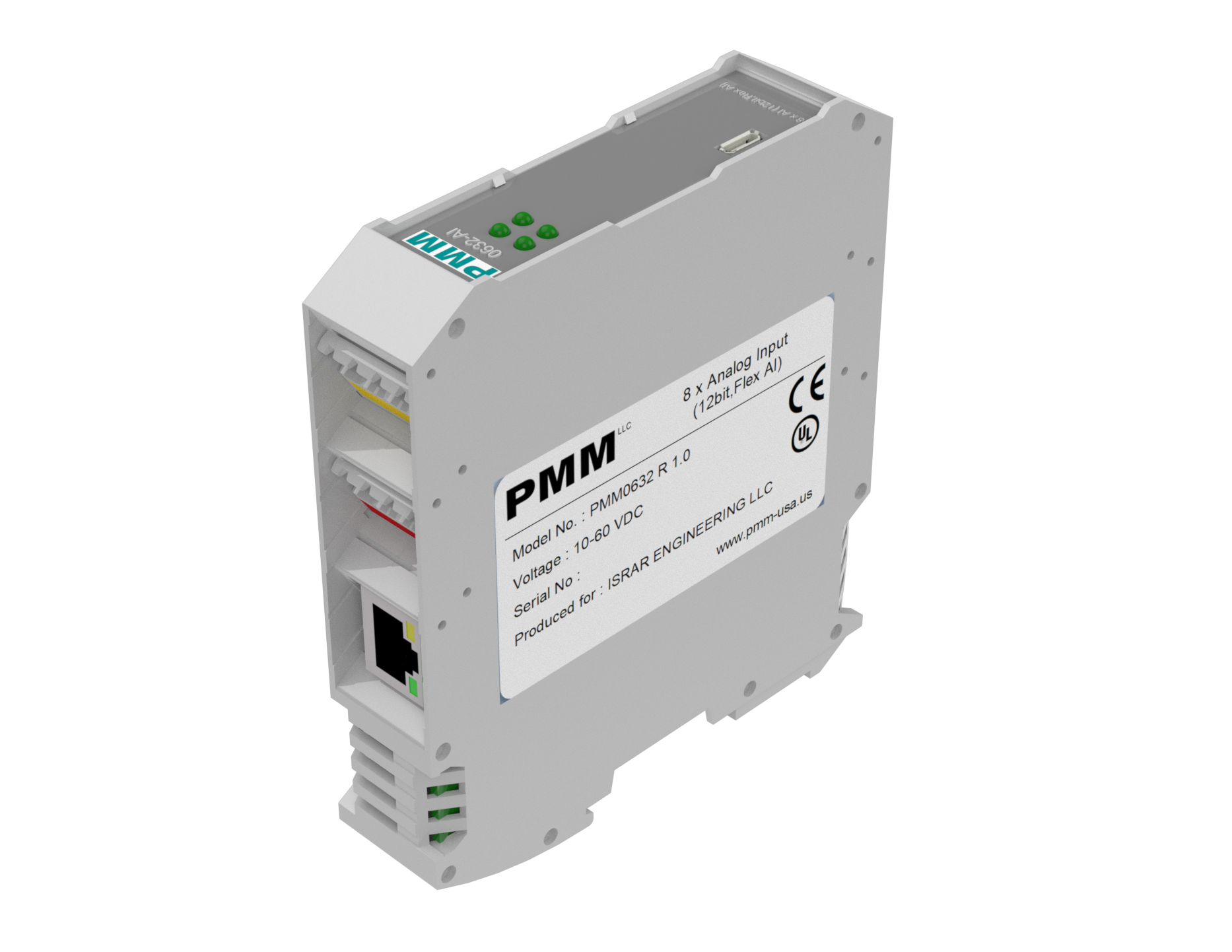 PMM0632X - 16 x 12-bit Flexible Analog Inputs