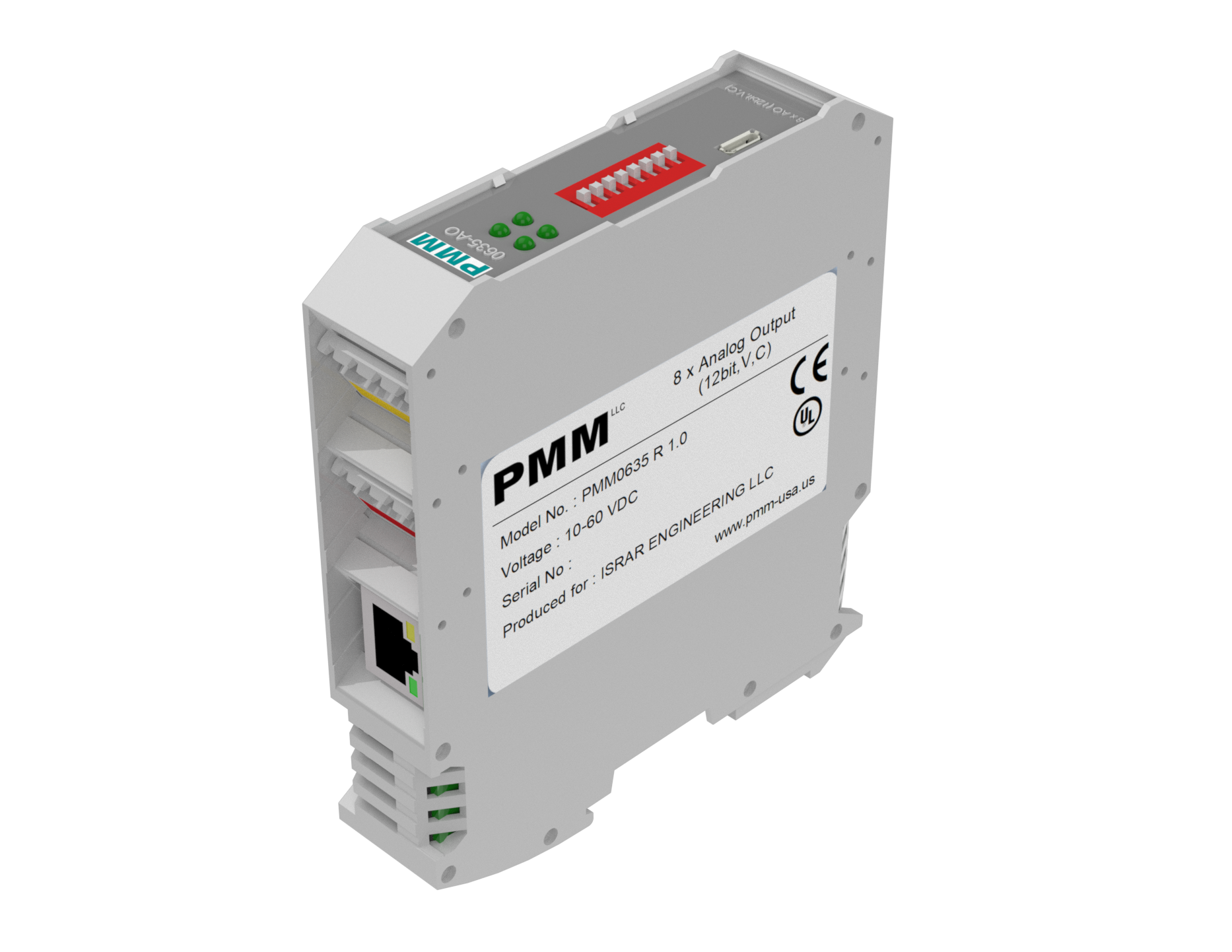 PMM0635X - 12 Analog Outputs - 12-bit Flexible Voltage / Current