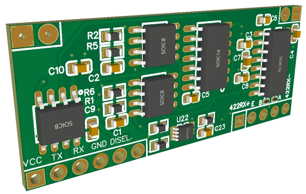 PMM0912i - UART-RS485/RS422/RS232 Isolated Serial Module